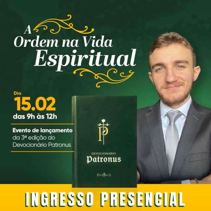 Ordem na Vida Espiritual - 15/02 [PRESENCIAL]